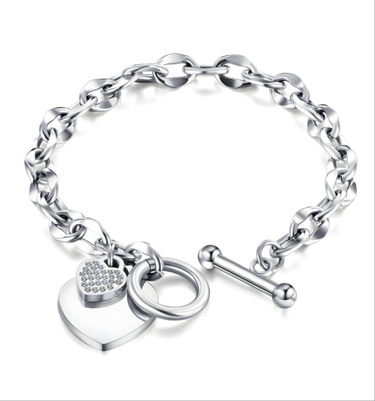 Pre-order Silver Hearts Bracelet