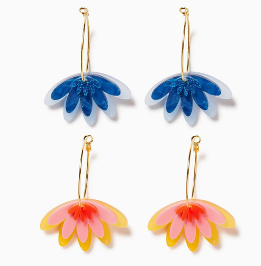 Pre-order Roller Derby Ruby earrings - blue